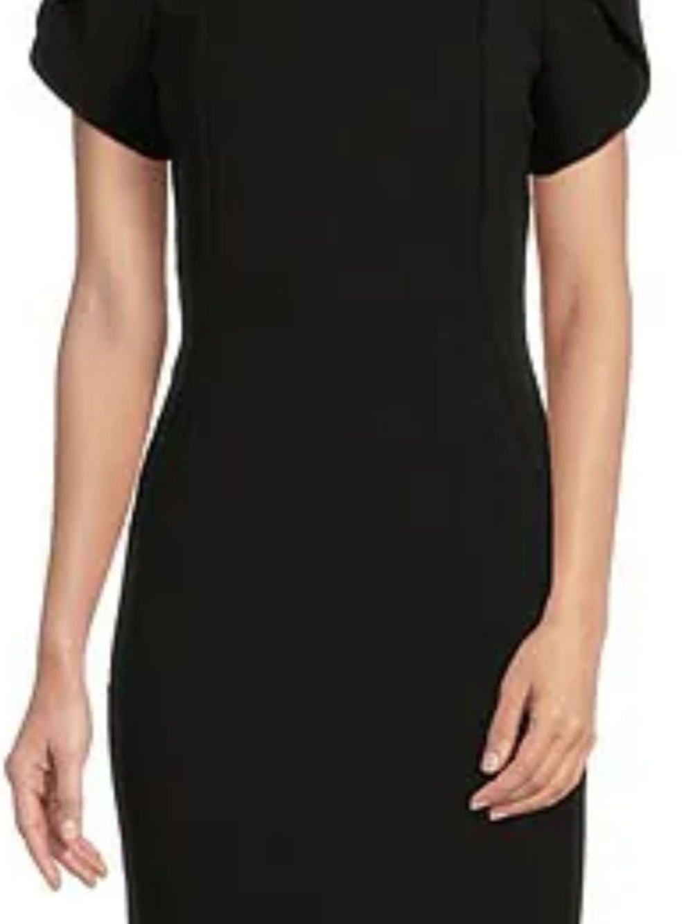 Calvin Klein Black Midi Sheath Dress